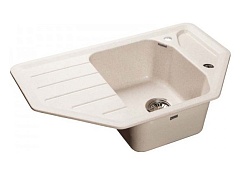 Granfest Мойка кухонная Corner GF-C800E Белый угловая – фотография-2